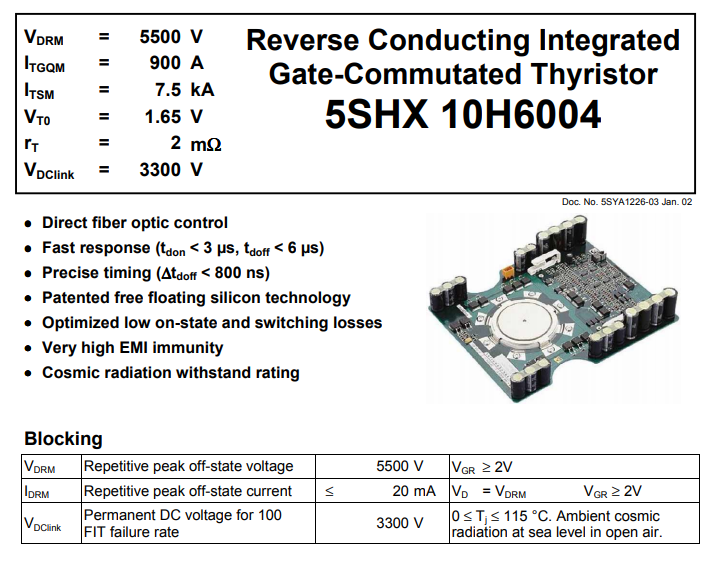 ABB 5SHX1060H0003 5SGX1060H0003 3BHE024415R0101