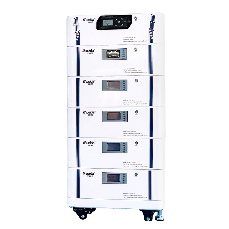 HZF-51.2-100-SD 安全智能储能电池可选容量磷酸铁锂电池堆叠式家庭储能电池